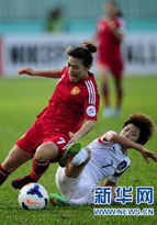 サッカーアジア杯　中国女子が韓国女子を破り3位に　日本が優勝