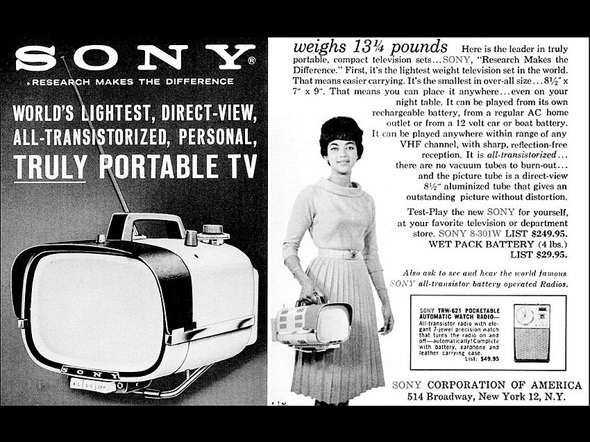 （１）「TV8-301」は当時の販売価格が249.95ドル（約2万5454円）で、現在の価値に換算すれば1942ドル（約1万2111元、約19万7773円）に相当する。重さは約5.9キログラムで、故障しやすかった。