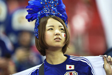 魅力的な日本のサッカーファン