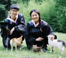 上海師範大学のカップルが「癒し系」の卒業写真を撮影