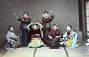 明治維新時期のハガキ　日本の18世紀の生活の様子