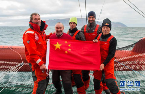 中国のヨット選手、北極海完走を実現