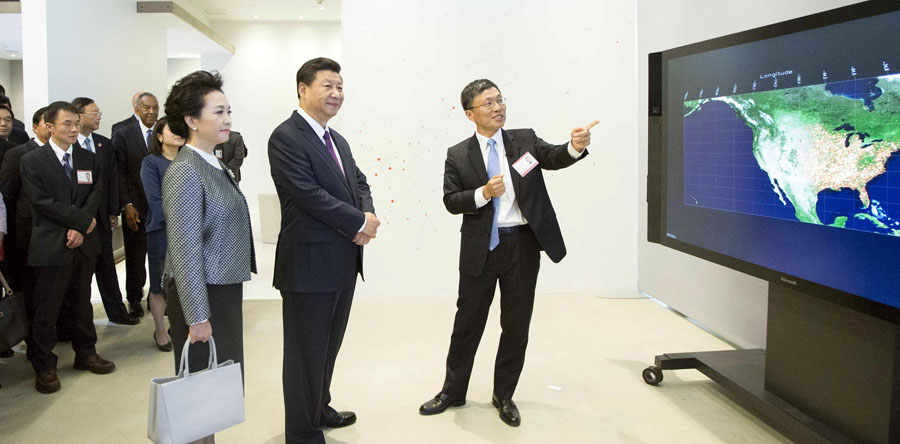 習主席、マイクロソフト本社見学　外資の中国進出引き続き歓迎