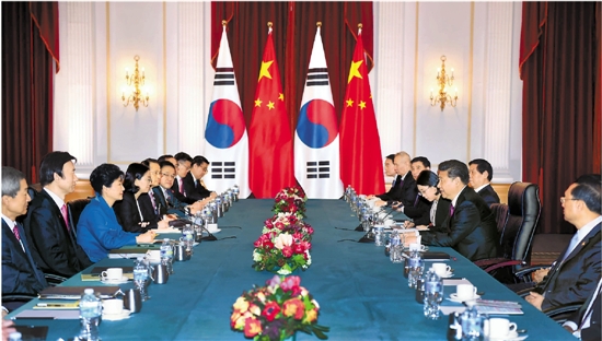 習近平主席　韓国の朴大統領と会談
