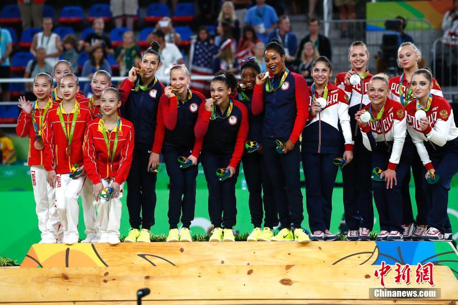 体操女子団体で中国が日本を抑え銅メダル獲得、米国が金