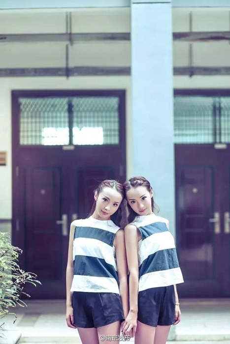 双子美人姉妹、入試の得点も大学も専攻も全く同じ 江蘇省