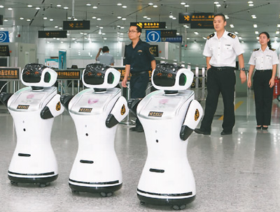 税关ロボット「小海」、広东省珠海市の拱北税