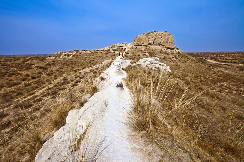 「匈奴の古都」の統万城遺跡　陝西省