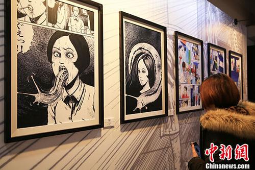 ホラー漫画家・伊藤潤二の企画展が上海で開催
