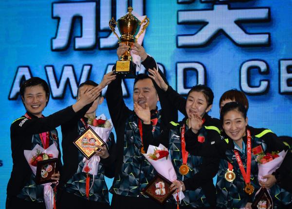 アジア卓球選手権大会女子団体決勝戦　中国が日本破り6連覇