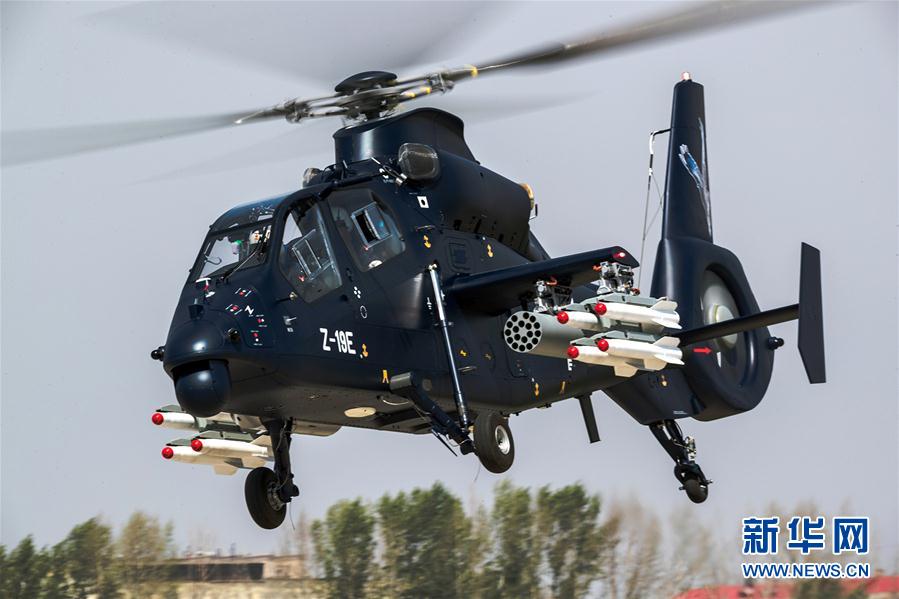 中国国産武装ヘリ「直−19E」の輸出型が初飛行に成功　黒竜江省