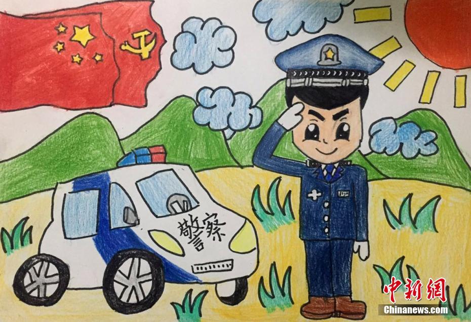 真心のこもった作品ずらり　警察官の子どもたちが描く両親の似顔絵　浙江省