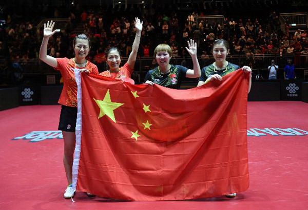 丁寧選手が女子ダブルスで世界卓球選手権2枚目の金メダル獲得　