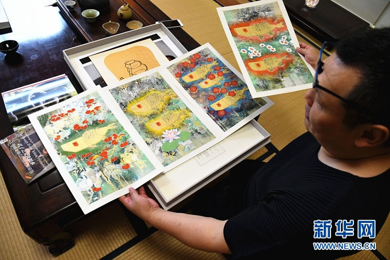 日本在住25年の中国人画家・王伝峰　芸術を通して中日文化交流に尽力