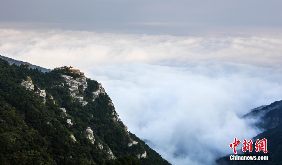 雲霧に包まれた幻想的な風景　世界でも名高い廬山の雲海