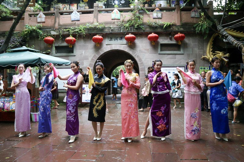 第4回天府古鎮国際芸術イベントが成都黄龍渓で開催
