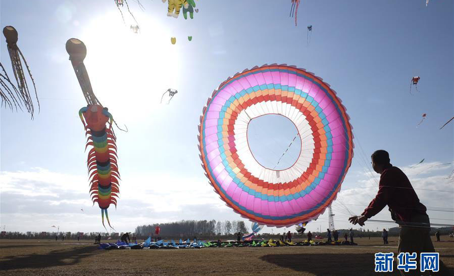 江蘇省で国際凧大会開幕　中国国内外から参加者が集結