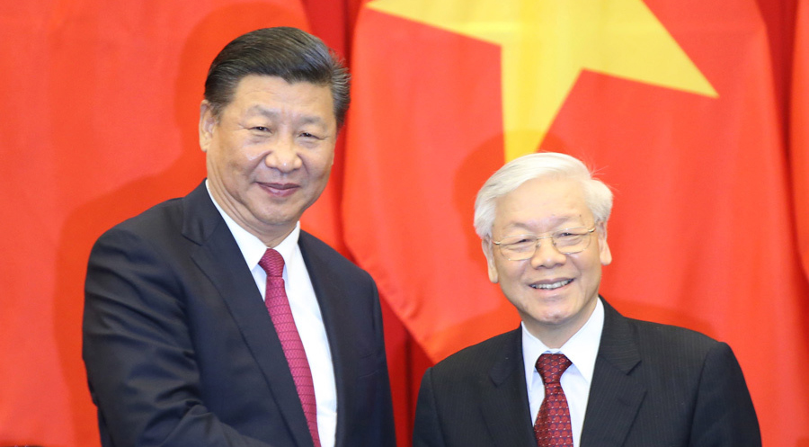 習近平中共中央総書記がベトナム共産党書記長と会談