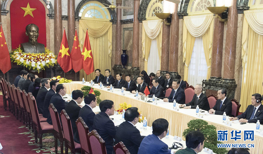 習近平国家主席がベトナム国家主席と会談