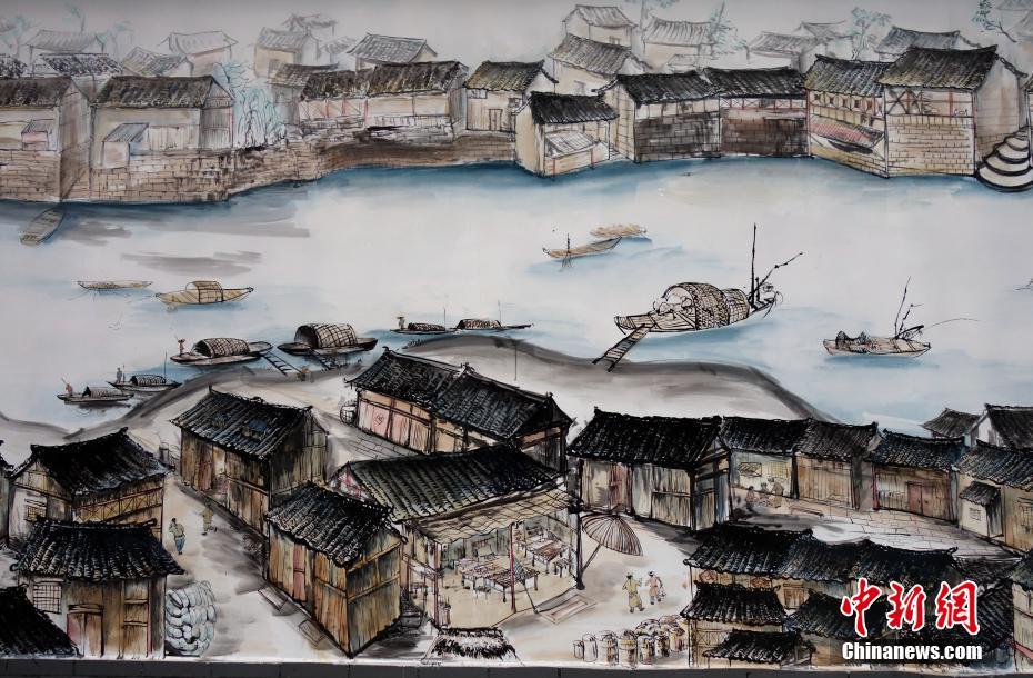 1950年代の錦江両岸の街並みを描いた「成都版清明上河図」が登場