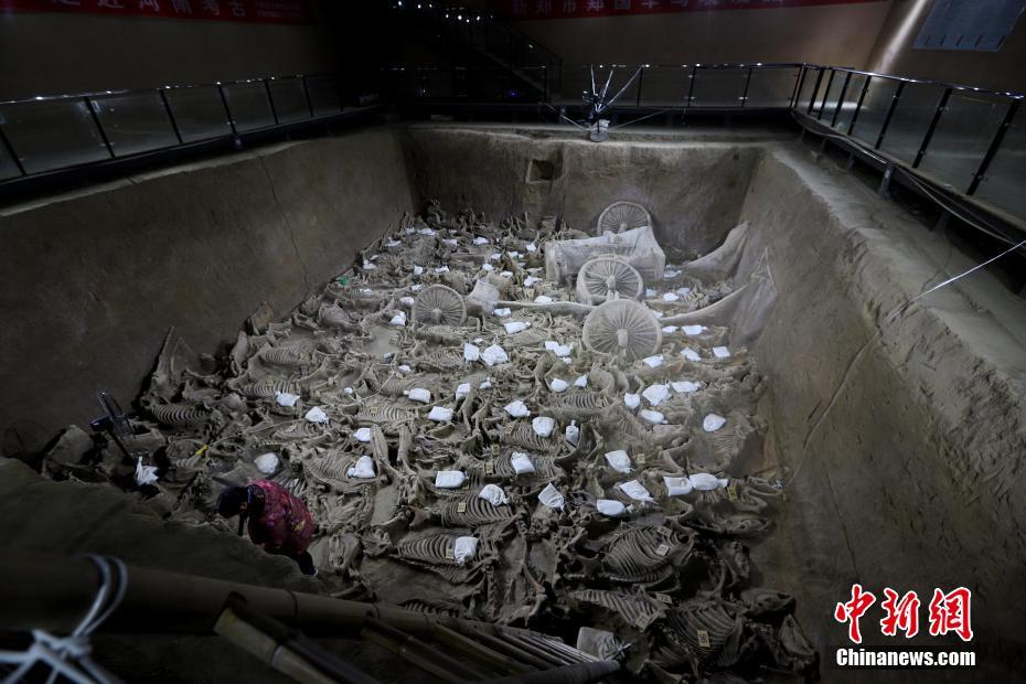 河南省の鄭韓故城から出土の2400年前の豪華な馬車の様子明らかに