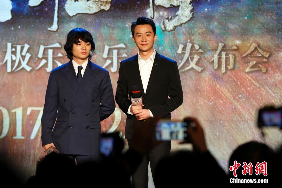 北京で正月映画「空海―KU-KAI―」の世界初公開にともなう舞台挨拶