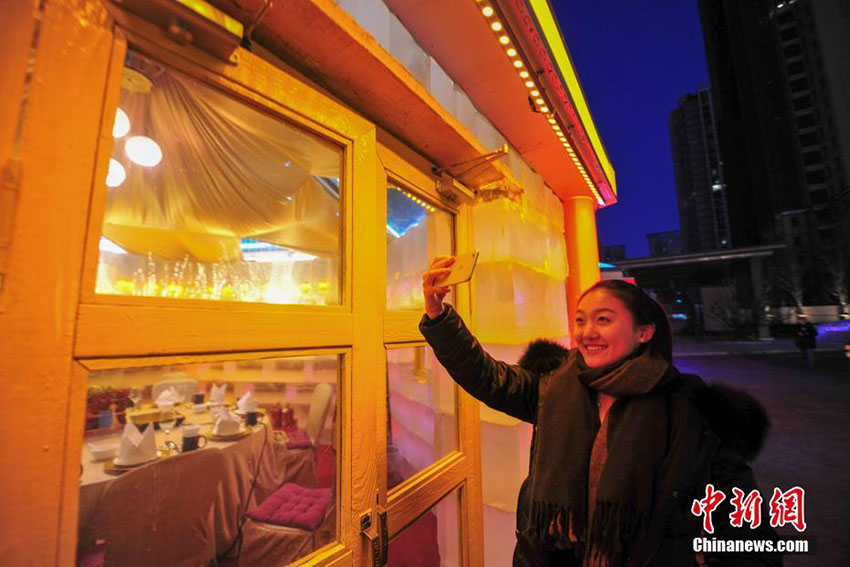 寒さと暑さを同時に体験 氷でできたレストランがオープン 瀋陽