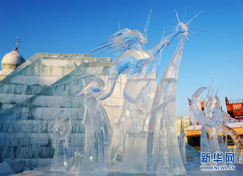 第7回中国ハルビン国際氷雪彫刻コンテストが閉幕　黒竜江省