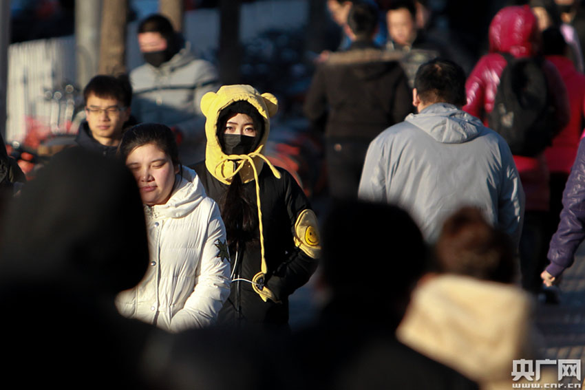 北京市で冬入りから最も低い気温を記録　厳しい寒さ続く