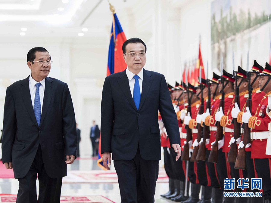 李克強総理とカンボジアのフン・セン首相が会談