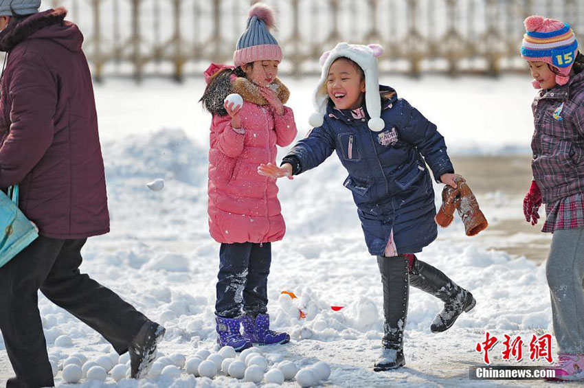 天津で今年初の降雪