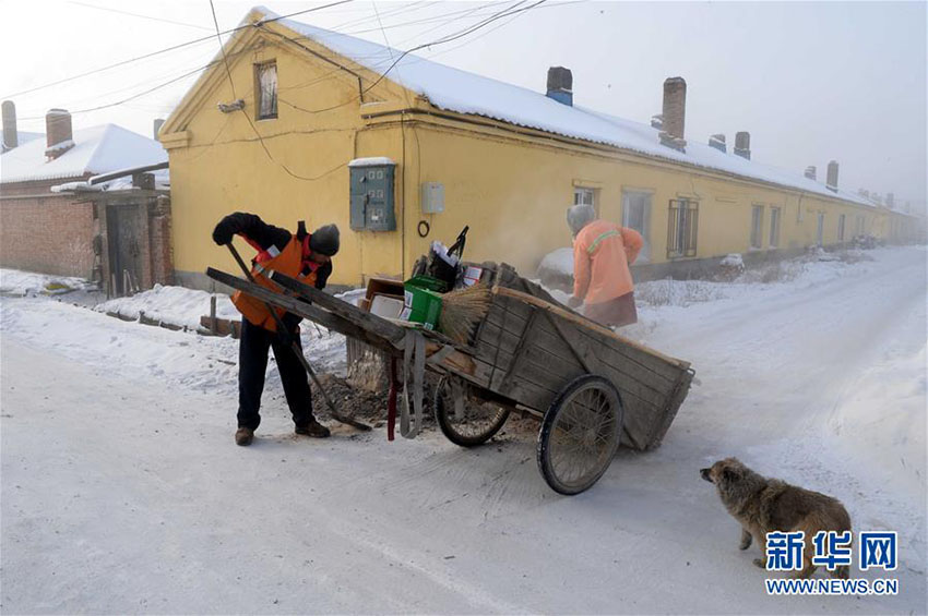 黒竜江省漠河県でマイナス40度を記録　厳しい寒さの中で働く人たち