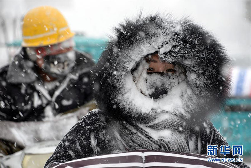 強い寒気の襲来を受け、中国中東部で大雪