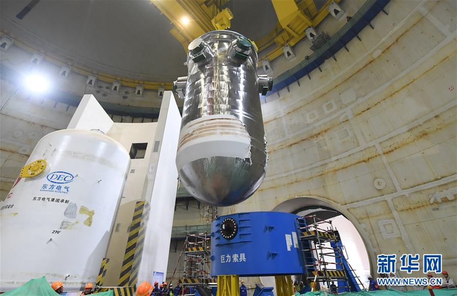国産第3世代原子炉「華竜1号」の圧力容器据え付けが完了