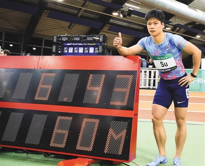 世界室内陸上競技男子60メートル競走で蘇炳添選手がアジア新記録