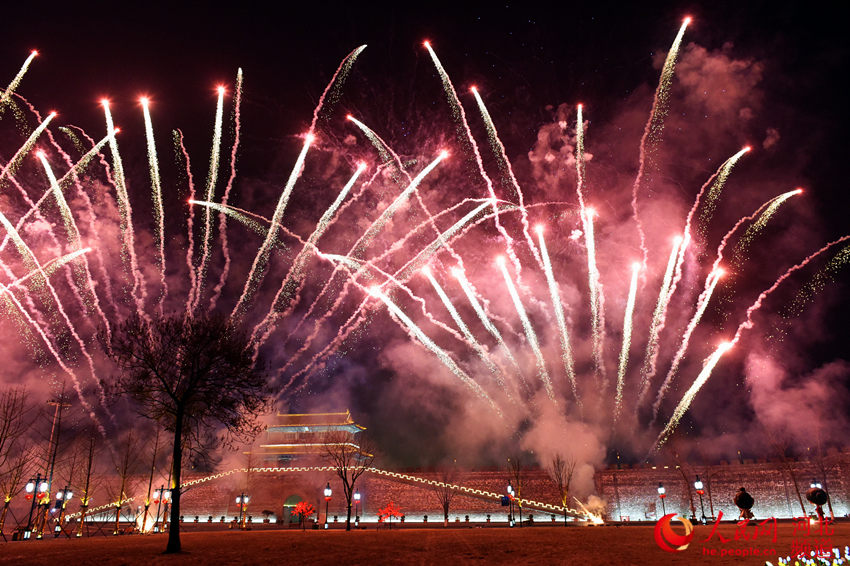 正定県で2018年初の電子花火イベントが開幕　河北省