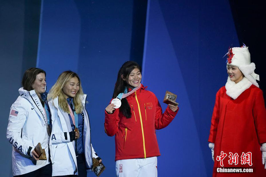 平昌五輪、スノボ女子ハーフパイプで中国が今大会初のメダル獲得