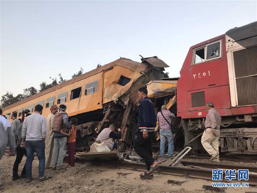 エジプト北部で列車の衝突事故　少なくとも16人が死亡