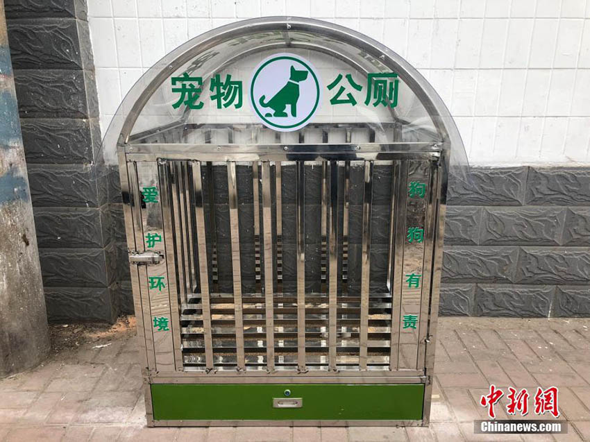 山西省太原市でマナー向上目指す「犬用公衆トイレ」テスト運用スタート