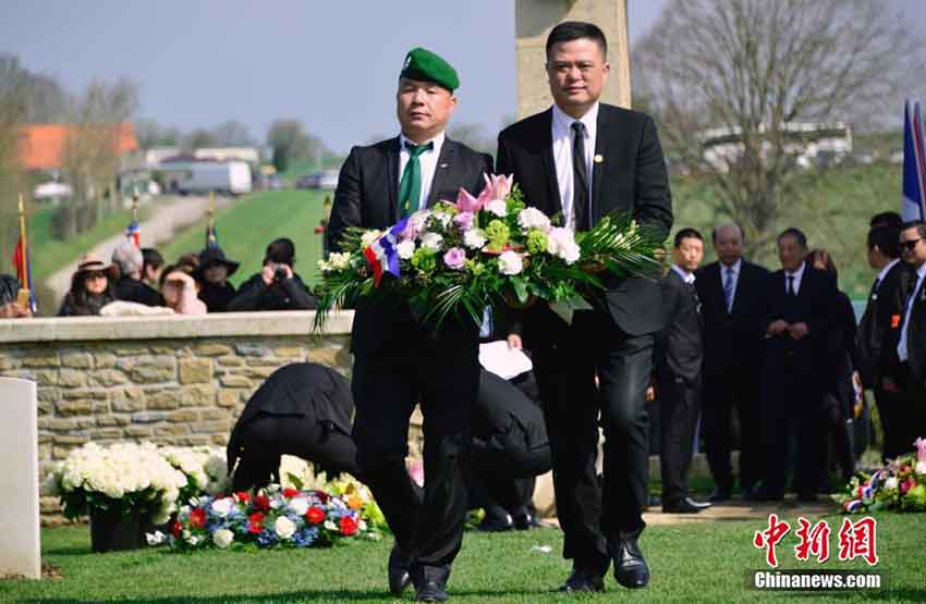 中仏英が第一次大戦停戦100周年記念式及び中国人労働者の追悼式