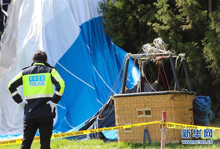 韓国・済州島で熱気球が墜落し死者1人、負傷者12人