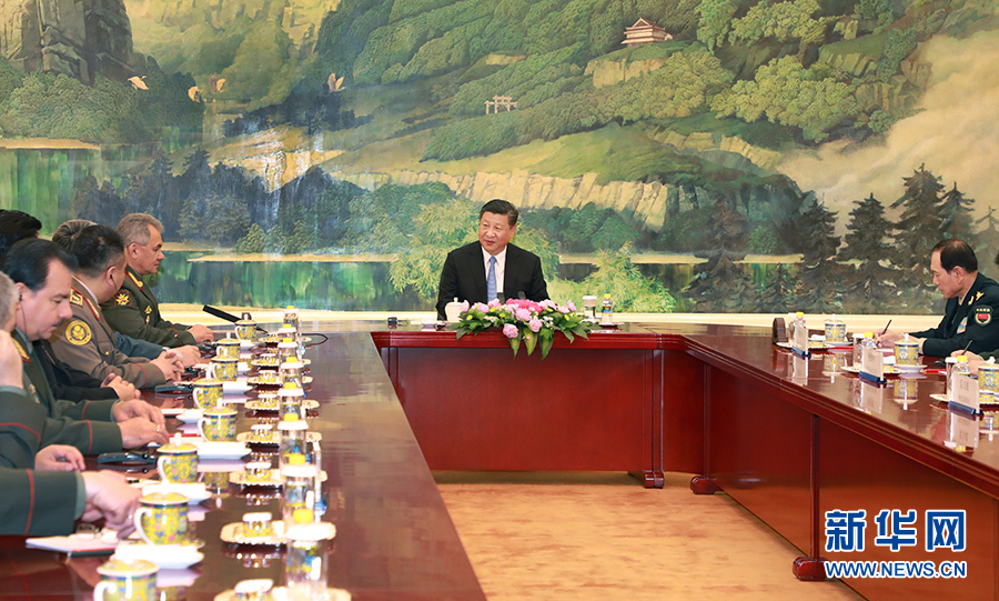 習近平主席が上海協力機構加盟国の国防相と会談　「安全は発展の礎」