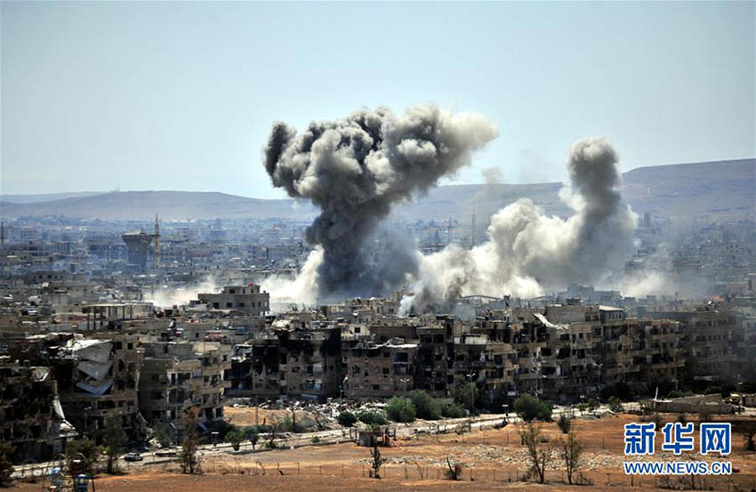 シリア政府軍「イスラム国」拠点に対する軍事攻撃を続行