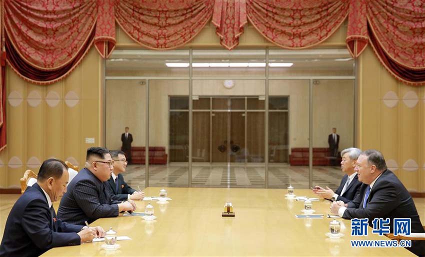 朝鮮の金正恩氏がポンペオ米国務長官と平壌で会談