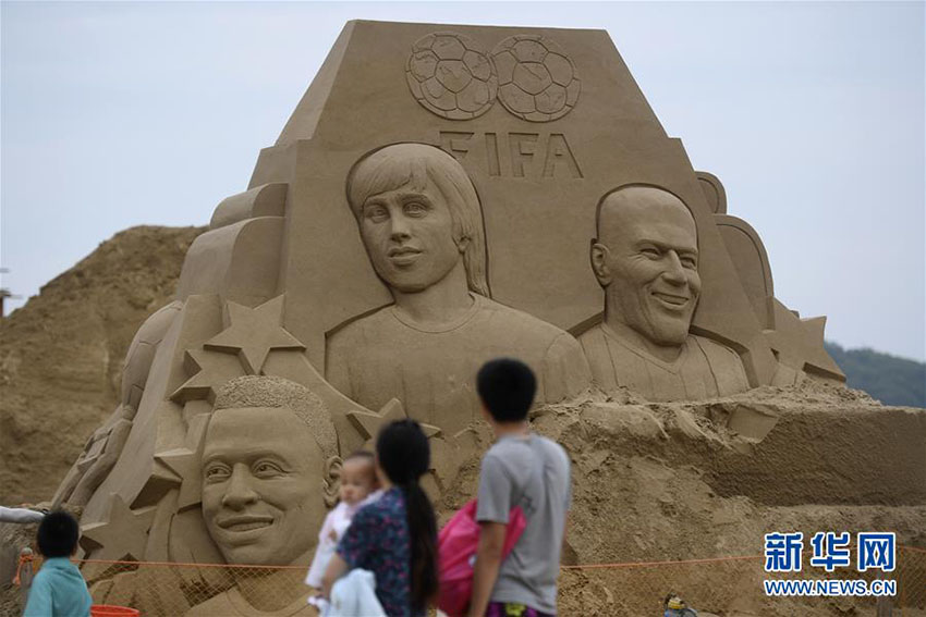 「砂の彫刻ワールドカップ」開催　浙江・舟山