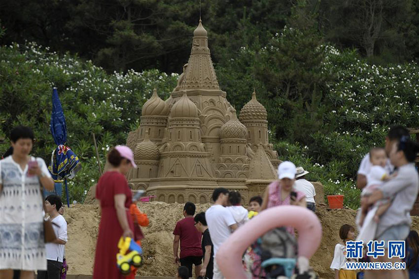 「砂の彫刻ワールドカップ」開催　浙江・舟山
