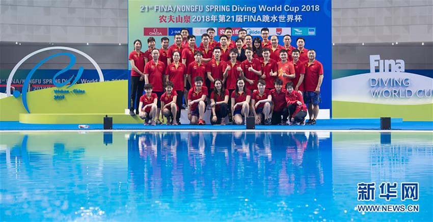 FINA飛込ワールドカップで中国チームが全種目で金メダル獲得