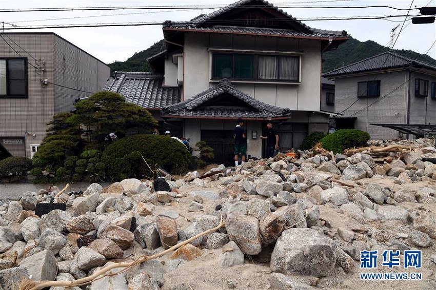 西日本豪雨で被害甚大　広島県呉市天応町を取材