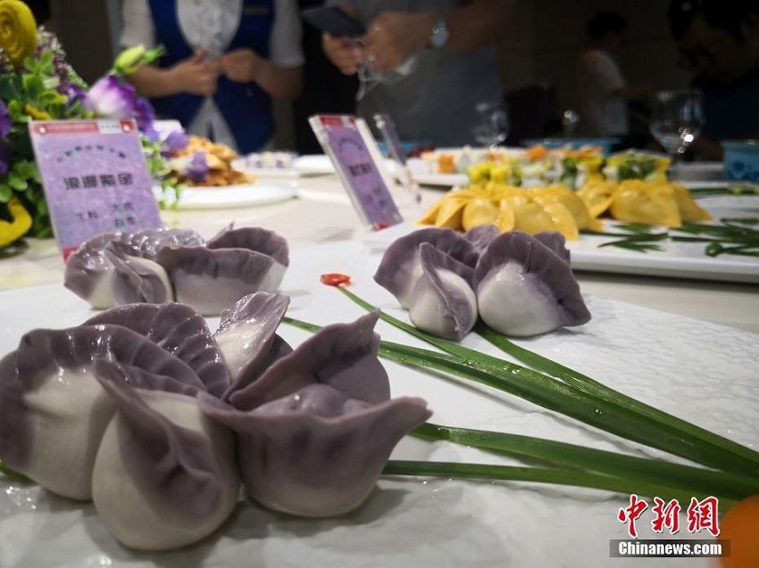 金昌市で「七彩餃子盛宴」、小麦粉生地が花びらに　甘粛省