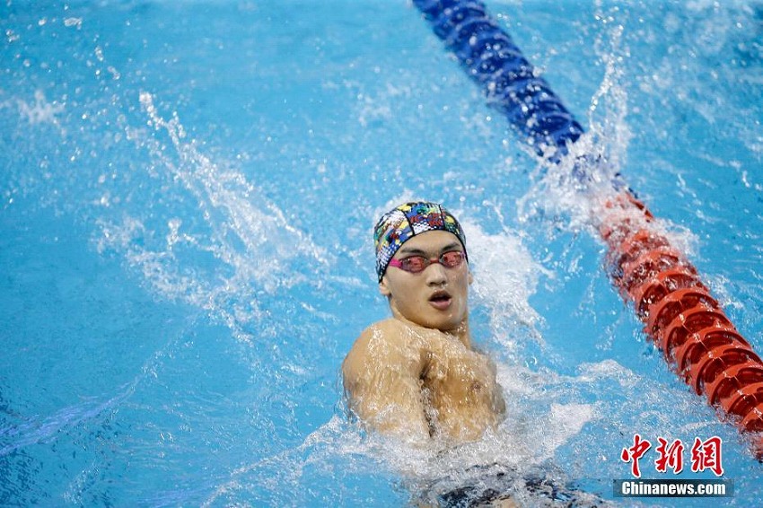 中国国家水泳代表チームが公開トレーニング